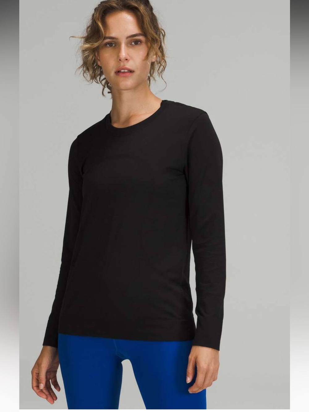 150. Lululemon Swiftly Relaxed Long Sleeve Shirt 2.0 Black / Black size 20